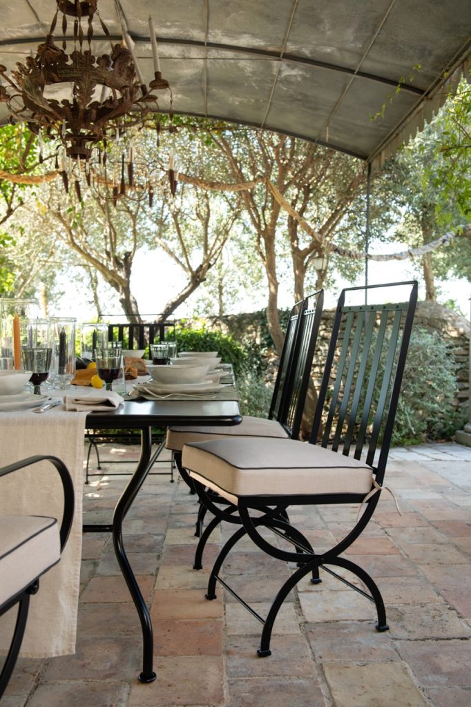 Family dining with Hervé Baume’s HB5 Antique Collection.