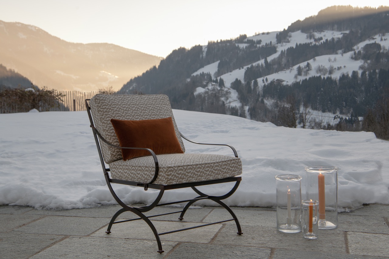 Hervé Baume wrought-iron armchair, HB6 Antique Collection, Ferme du Passieu.