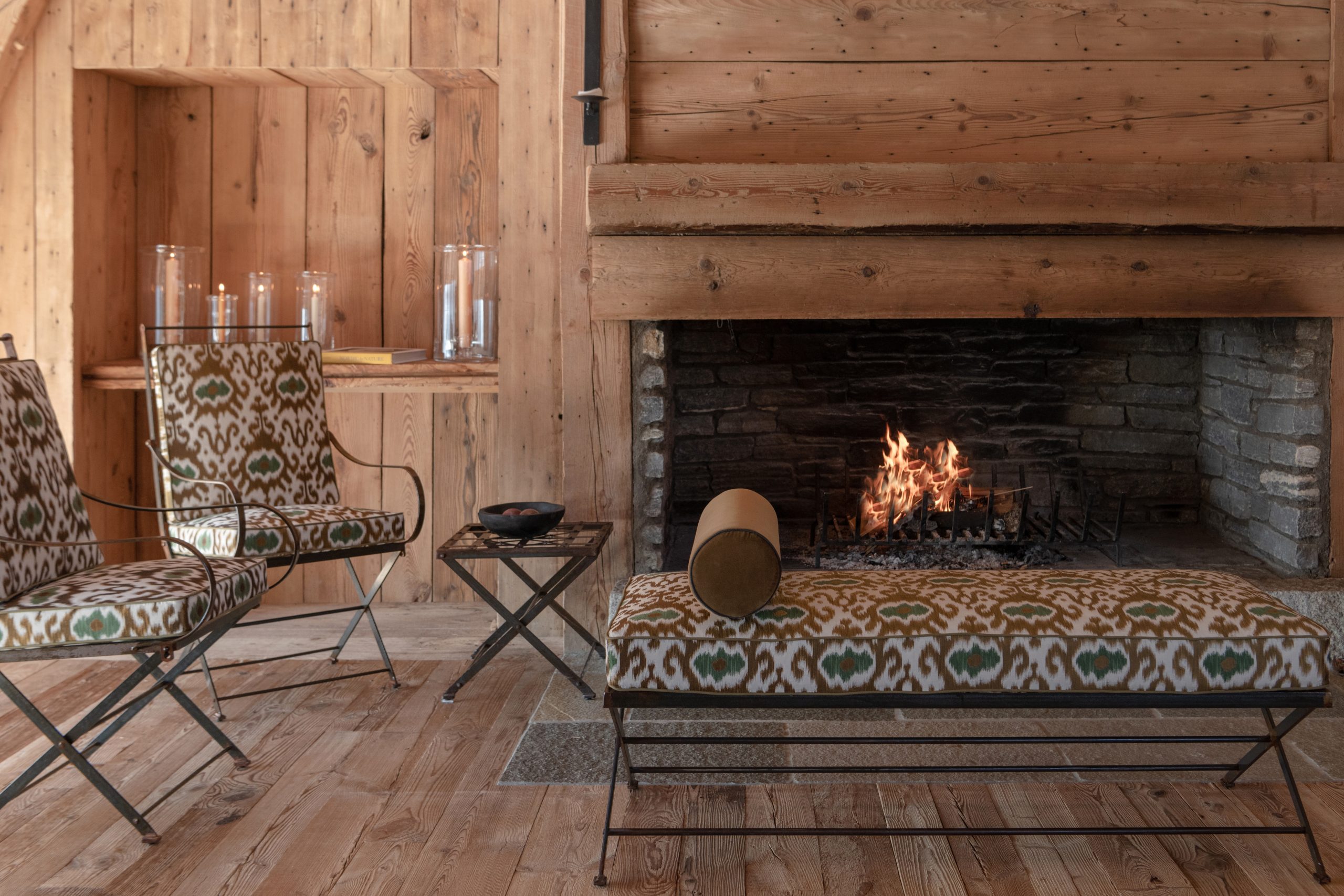 Hervé Baume HB8 Consulat Collection wrought-iron indoor lounge furniture.