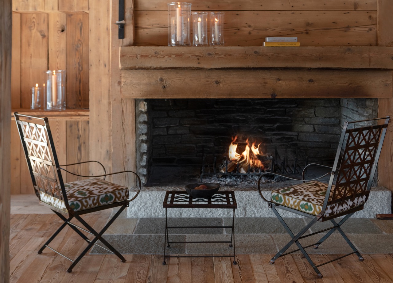 Hervé Baume HB8 Consulat Collection wrought-iron indoor chairs.