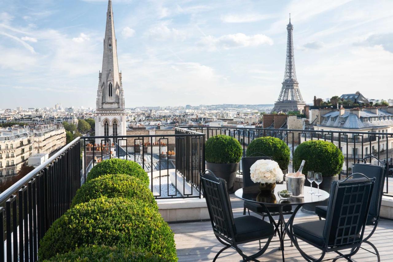 Hervé Baume wrought-iron furniture, Four Seasons Hotel George V, Paris.