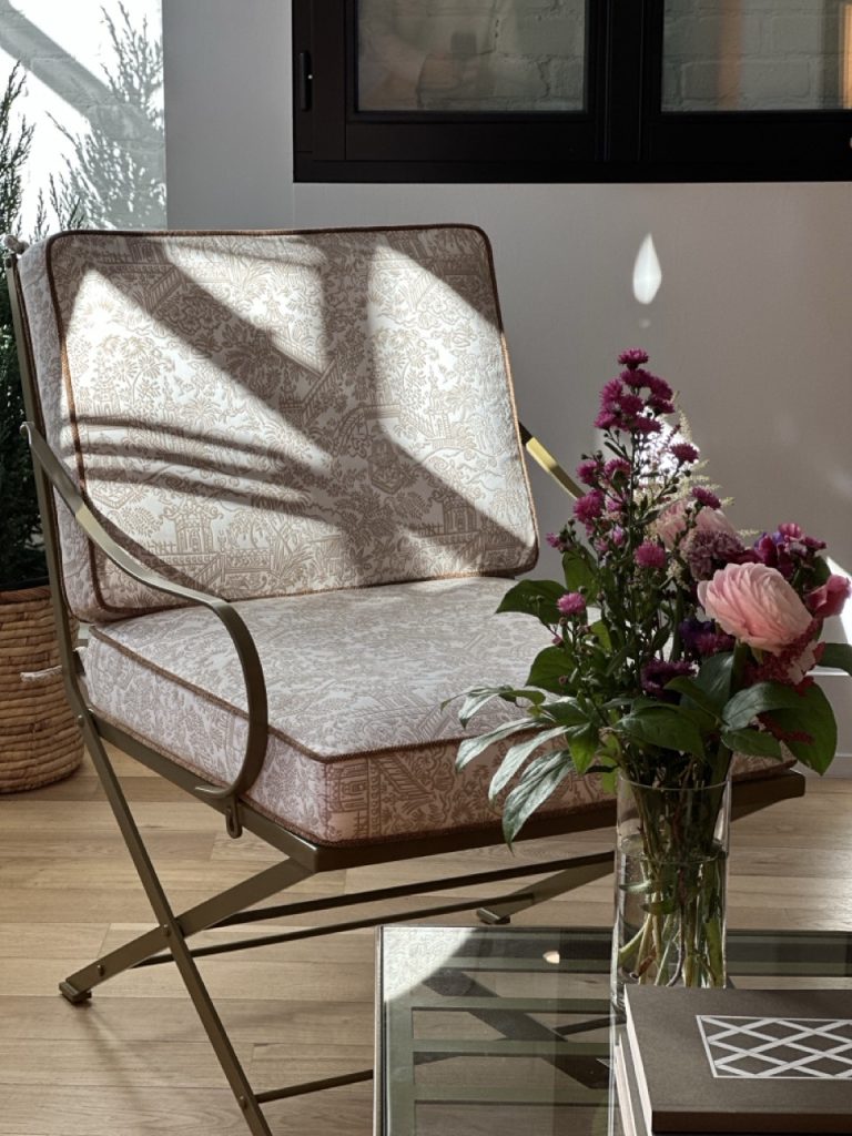 Hervé Baume HB1 Quadrillage Collection wrought-iron indoor furniture.